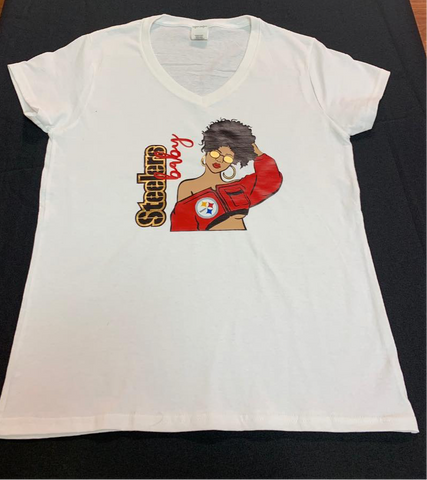 Steelers baby Afro Tee