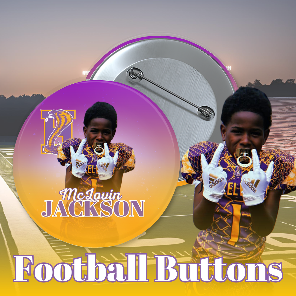 Sports Pinback Buttons