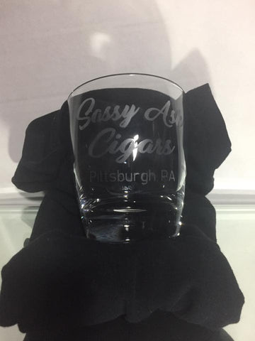 Custom Etched Business/Logo Glass
