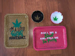 Glittered Tray Set