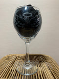 Custom Etched Wine Glass