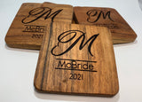 Personalized Wooden coasters