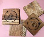 Personalized Wooden coasters