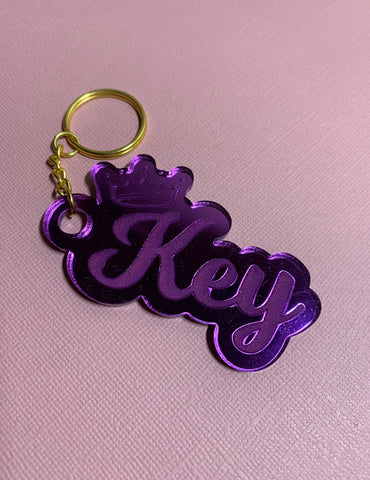 Crowned keychain