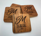 Personalized Wooden coasters