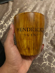 Wood Grain Rocks Glass