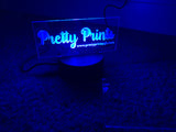 Custom glow LED sign